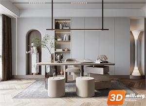 Dining Table Set Skp Files